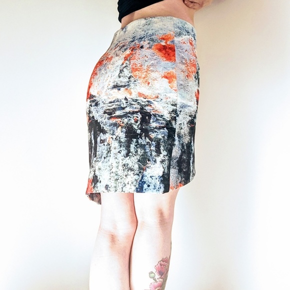 🌈HP Bec & Bridge Fire And Ice asymmetrical skirt - Picture 5 of 8
